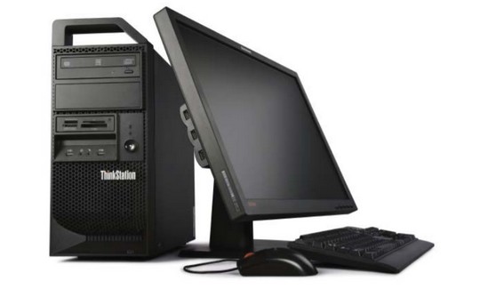 Lenovo ThinkStation E31 z boku