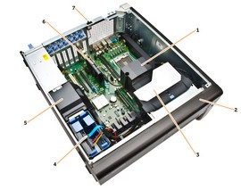 Dell Precision T7810 rozebraný