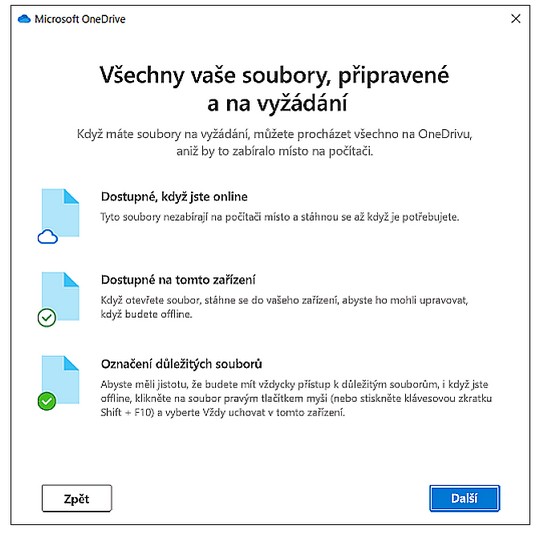 OneDrive soubory