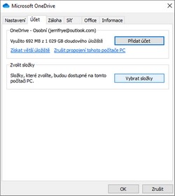 OneDrive účet