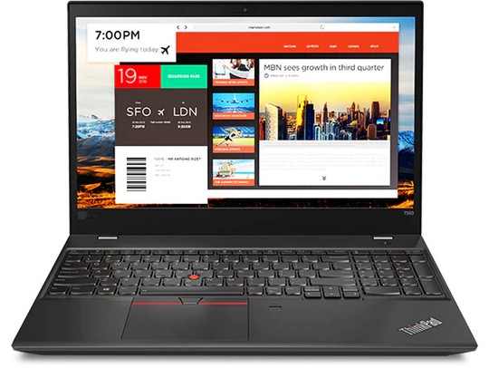Lenovo ThinkPad T580 zepředu