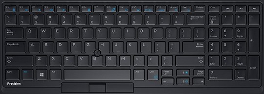 Dell Precision 7540 klávesnice