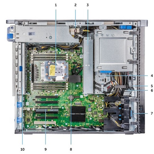 Dell Precision 7820 uvnitř