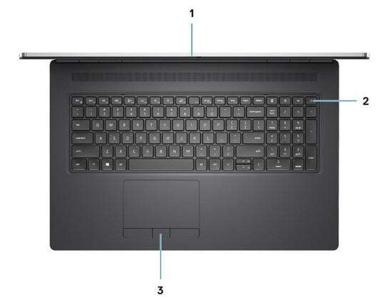 Dell Precision 7750 klávesnice