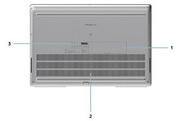 Dell Precision 7750 zespodu