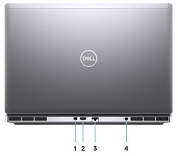 Dell Precision 7750 zezadu