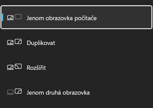 Zobrazit monitory