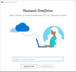 OneDrive nastavení