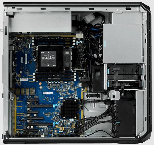 HP Z6 G4 Workstation otevřený