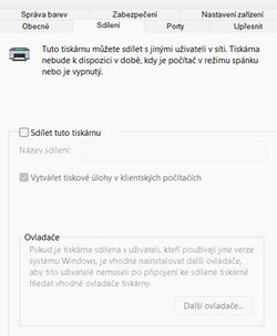 Sdílení tiskárny